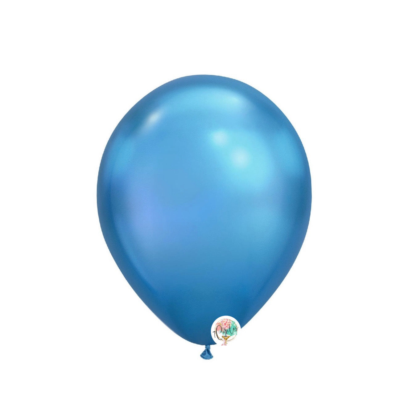 36" Chrome Blue Balloons Latex 2 count globo para decoracion de fiestas by www.7circlesusa.com UPC code 672975571269