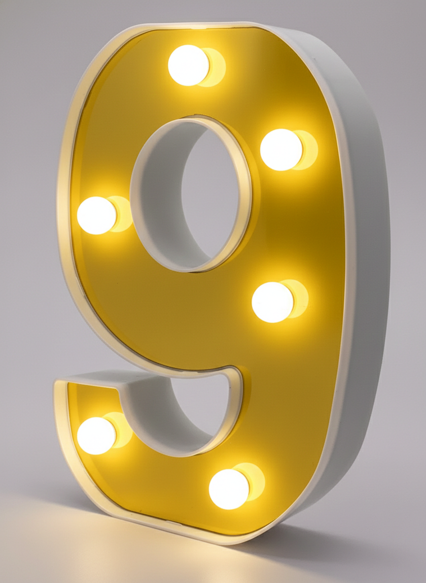 6" Marquee LED Light - Alphabet & Numbers