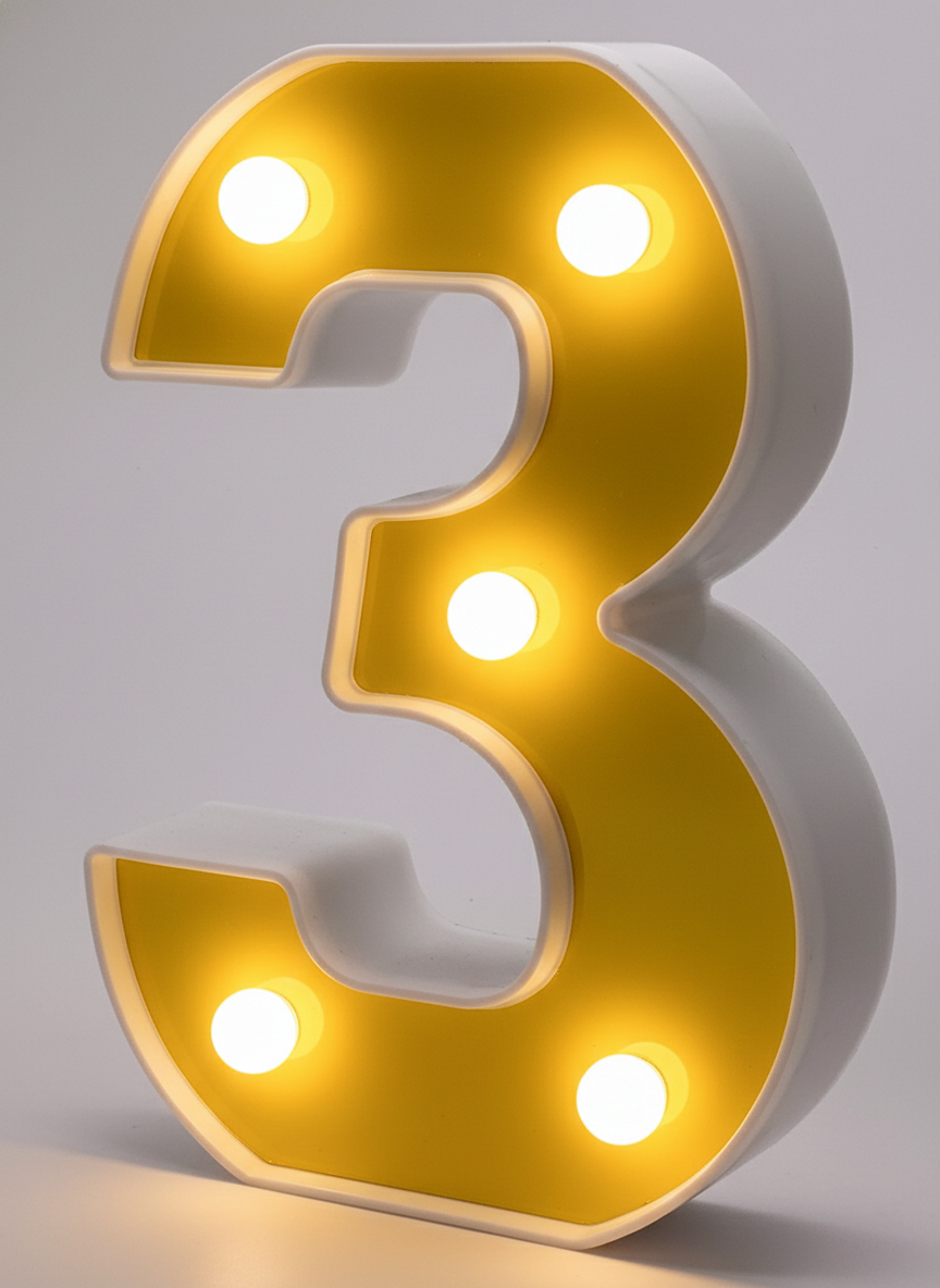6" Marquee LED Light - Alphabet & Numbers