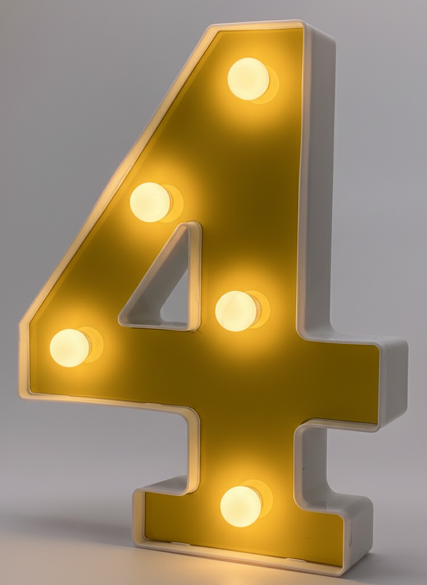 6" Marquee LED Light - Alphabet & Numbers