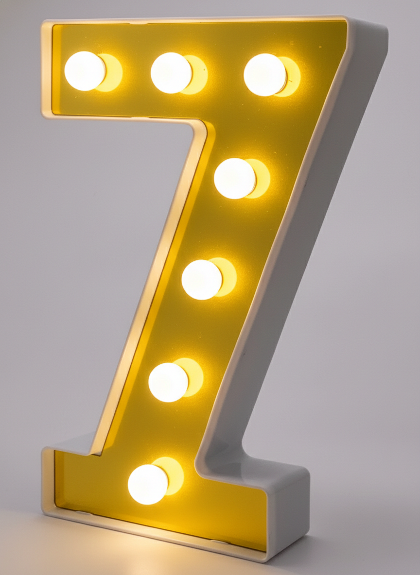 6" Marquee LED Light - Alphabet & Numbers