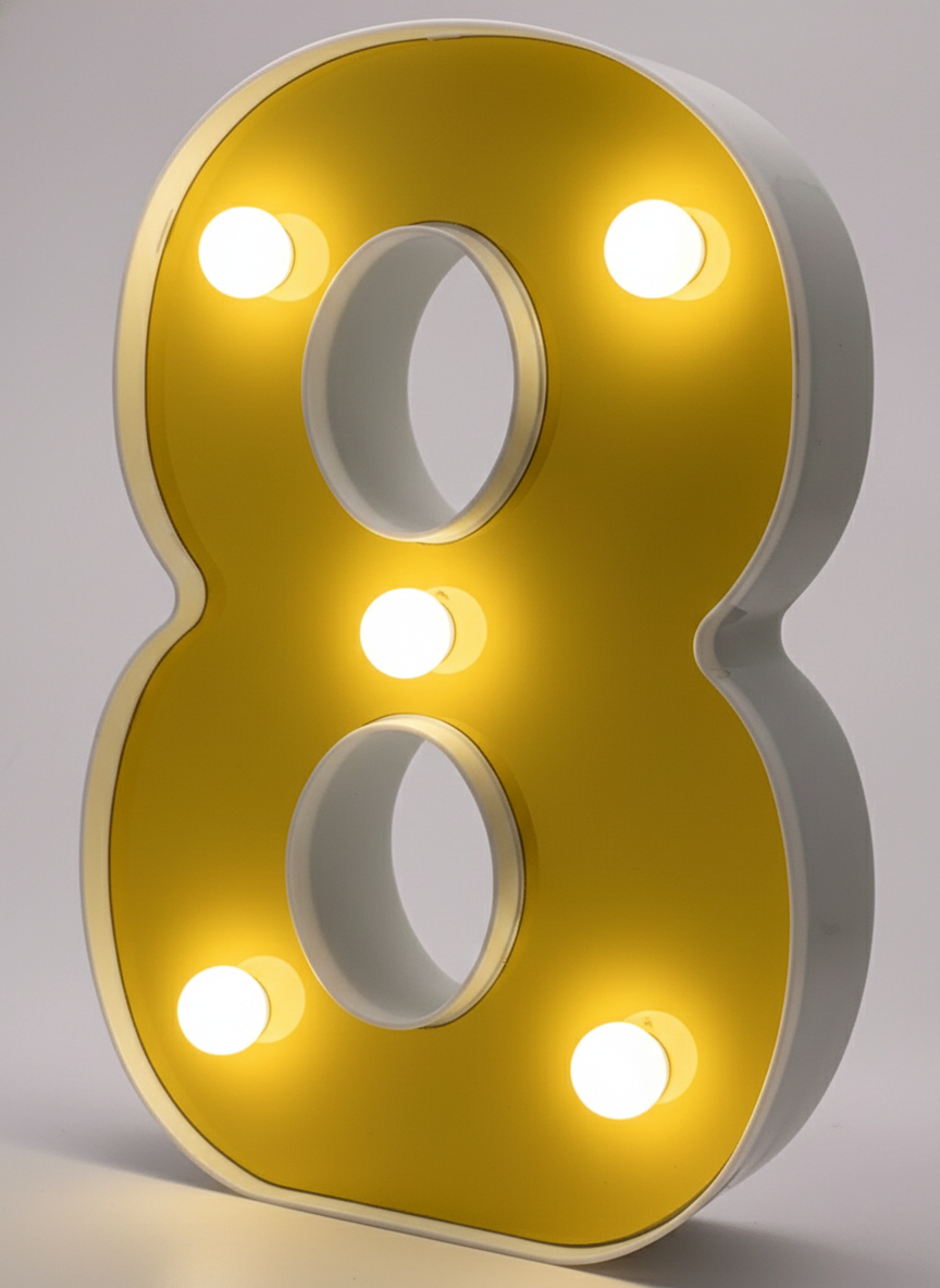 6" Marquee LED Light - Alphabet & Numbers